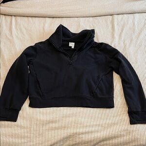 All in Motion Black Kids Quarter-Zip Sweatshirt